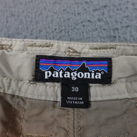 Patagonia Wavefarer Shorts Mens 30 Khaki Outdoor Hiking Nylon Lightweight SZ30 - Picture 4 of 10